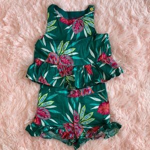 OshKosh Tropical Top & Bottom 18mo - EUC